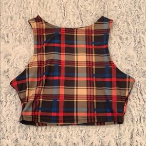 2 piece plaid set!